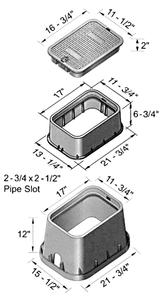 VALVE BOX 12X17 RECT ELEC CVR Image
