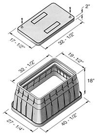 VALVE BOX JUMBO 17X30X15 W/SWR Image