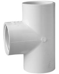 SCH 40 PVC TEE  S X FIPT  1/2 Image