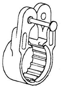 PIPE HANGER SINGLE SHOT PLASTC Image