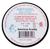 ELECT TAPE ALL WTHR 2X60BLK NL Image