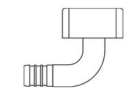 PEX SWV EL NUT NL 3/8PX1/2FIP Image