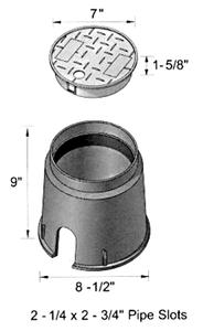 VALVE BOX 6  ROUND ECONO W/LID Image