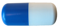 POOL FLOAT BLUE/WHITE 3X5 3/8 Image