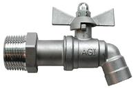 SS HOSE BIBB 1/4 TURN NHT 1/2 Image