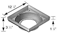 LOW PROFILE ADAPTER 12X12 BLK Image
