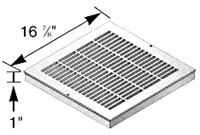 GRATE SQUARE 18X18 BLACK Image