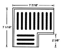 SPEE-D 90 ELBOW W/GRATE GRAY Image