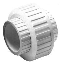 SCH 80 PVC UNION WHITE TXT 1/2 Image