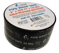 PIPE WRAP TAPE 2INX100FTX10MILBLK NL Image