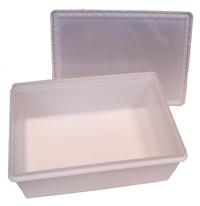 SQUARE TRAY W/LID  PLASTIC Image
