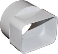 PVC DOWNSPOUT ADPTR DSXH 2X3X3 Image