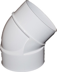 PVC 45 ST EL 1/8 BEND HXSPG 3 Image