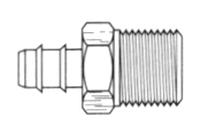 BRS TUBE FTG INSXMIP M/A 1/4OD Image
