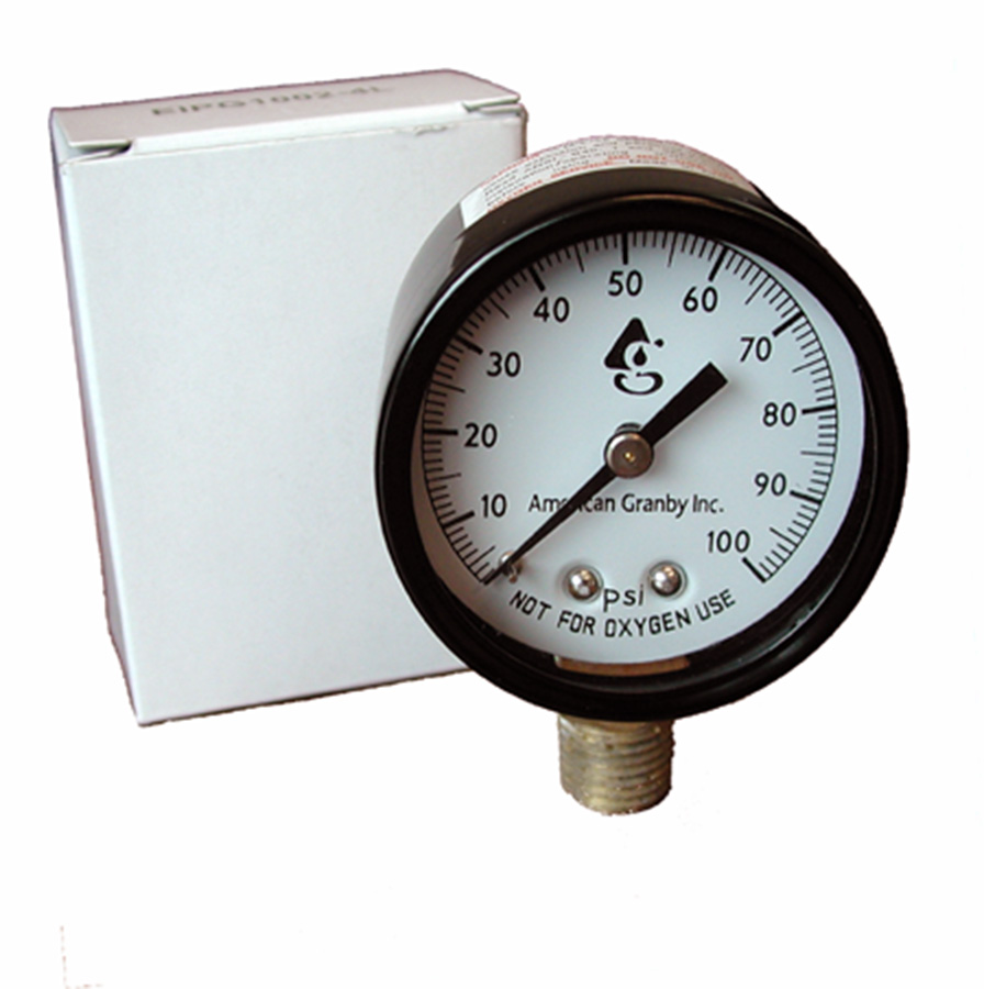 PRES GAUGE PLT 100# 2D 1/4LM NL Image