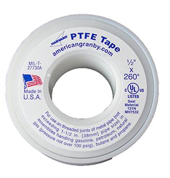 PTFE TAPE 1/2 X260 U.S. - TAPES - PTFE - Tapes, Sealants & Cements -  American Granby